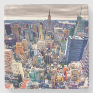 Posavasos De Piedra Empire State Building y Midtown Manhattan