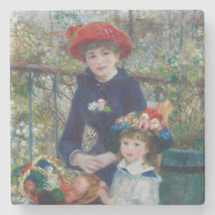 Posavasos De Piedra En la Terraza, Retrato Impresionista, Renoir