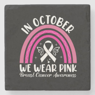 Posavasos De Piedra En octubre usamos rosa