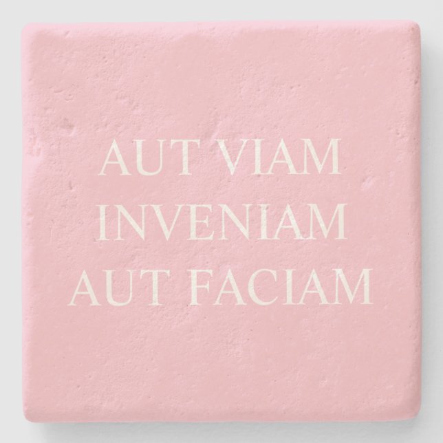 Posavasos De Piedra Encontraré Una Forma O... Rosa latino (Anverso)