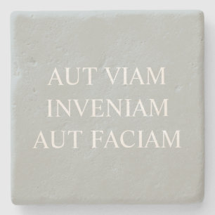 Posavasos De Piedra Encontraré Una Manera O... Gris latino