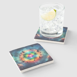 Posavasos De Piedra Energía cósmica triangular