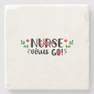 Posavasos De Piedra Enfermera de regalo de enfermería pase virus Go
