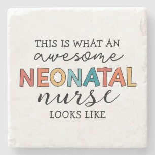 Posavasos De Piedra Enfermera neonatal divertida y asombrosa apreciaci