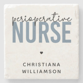 Posavasos De Piedra Enfermera perioperatoria personalizado RN o regalo