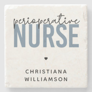 Posavasos De Piedra Enfermera perioperatoria personalizado RN o regalo