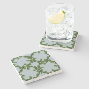 Posavasos De Piedra Enrejado de Jade en Agua Clara