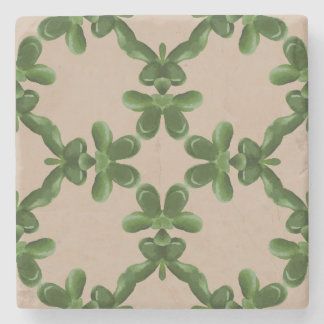 Posavasos De Piedra Enrejado de Jade en Beige
