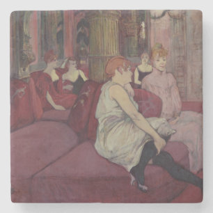 Posavasos De Piedra Enrique de Toulouse-Lautrec el   en el salón en e