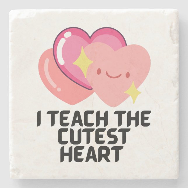 Posavasos De Piedra Enseño los corazones más escuetos (Anverso)