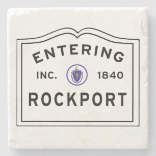Posavasos De Piedra Entrando en Rockport Massachusetts