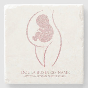 Posavasos De Piedra Entrenador de parto de doula personalizado