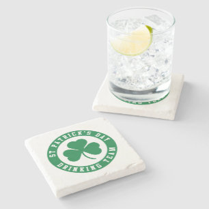 Posavasos De Piedra Equipo de Bebedores del Día de San Patricio