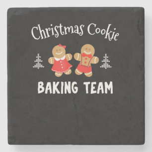 Posavasos De Piedra Equipo de hornear galletas de navidades hombre d