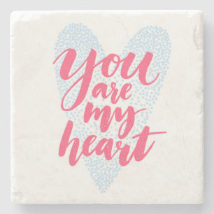 Posavasos De Piedra Eres Mi Corazón