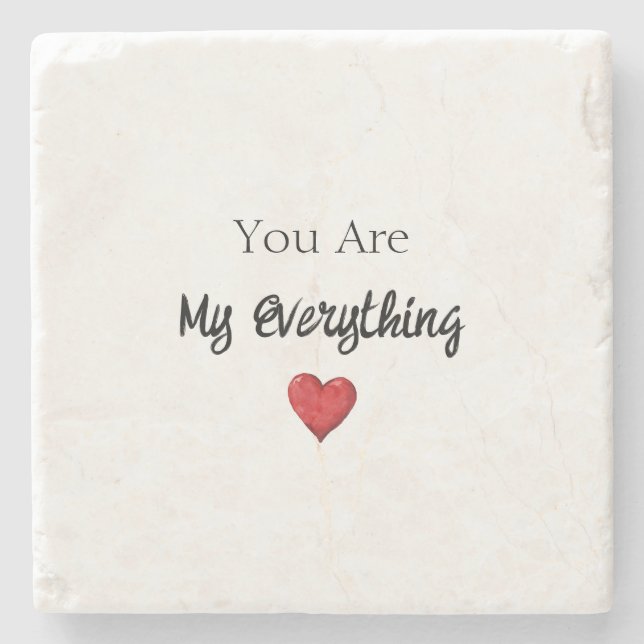 Posavasos De Piedra Eres Todo Mi Corazón (Anverso)