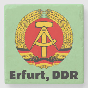 Posavasos De Piedra Erfurt, DDR, GDR, Erfurt, Alemania Oriental Ossi