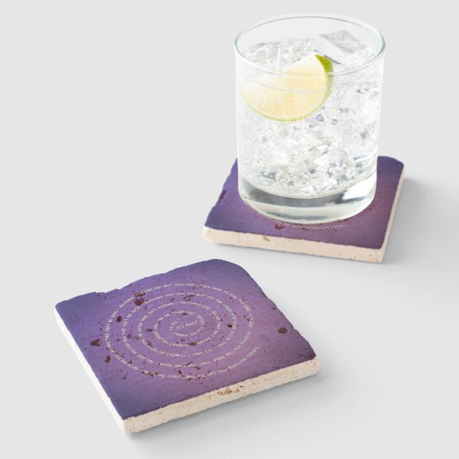 Posavasos De Piedra Es fácil (Lateral)