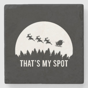 Posavasos De Piedra Es gracioso que sea mi sesión de Navidad en Sleigh