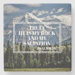 Posavasos De Piedra Es mi rock la Biblia cristiana versus la montaña