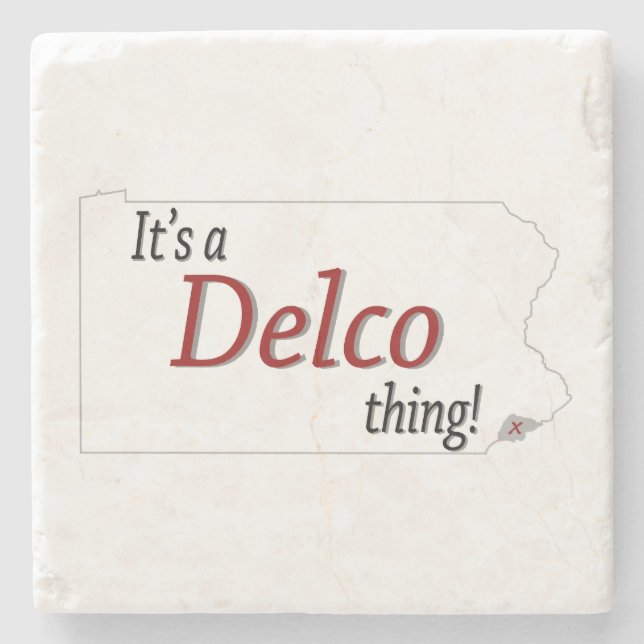 Posavasos De Piedra Es una cosa de Delco (R) (Anverso)