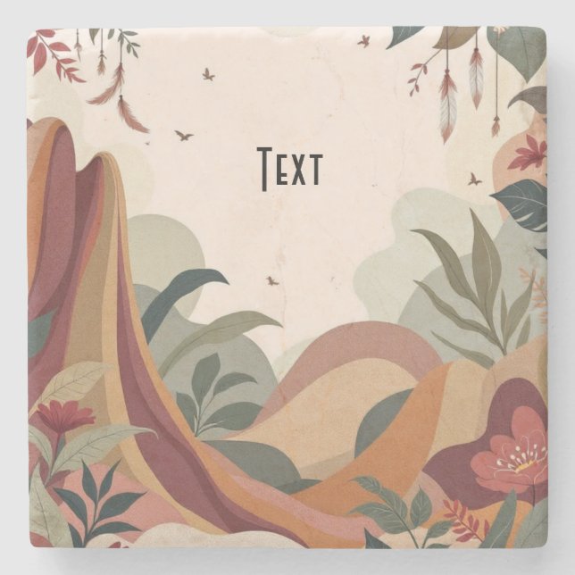 Posavasos De Piedra Escape de la Tierra (Anverso)