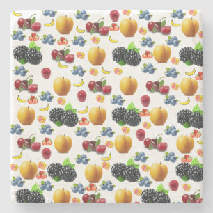 Posavasos De Piedra escayola de piedra de mármol de ensalada de frutas