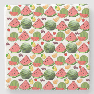 Posavasos De Piedra escayola de piedra de mármol de ensalada de frutas