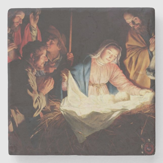 Posavasos De Piedra Escena de la natividad (Anverso)