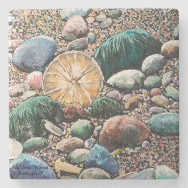 Posavasos De Piedra Escena de la playa de SEASCAPE