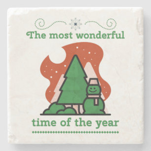 Posavasos De Piedra Escena de navidades