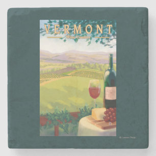 Posavasos De Piedra Escena del país de VermontWine