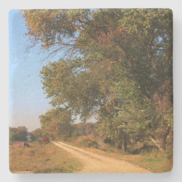 Posavasos De Piedra Escena en la montaña rusa del norte de Grecia