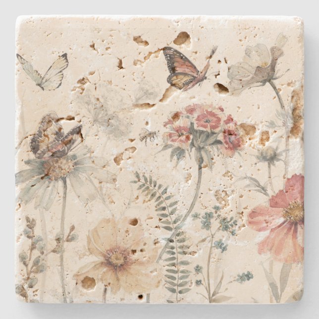 Posavasos De Piedra escena natural (Anverso)