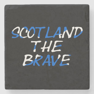 Posavasos De Piedra Escocia: Los valientes en la costa de la bandera e