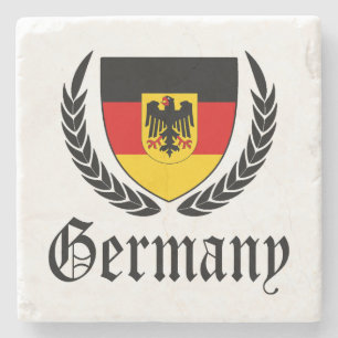 Posavasos De Piedra Escudo de Alemania