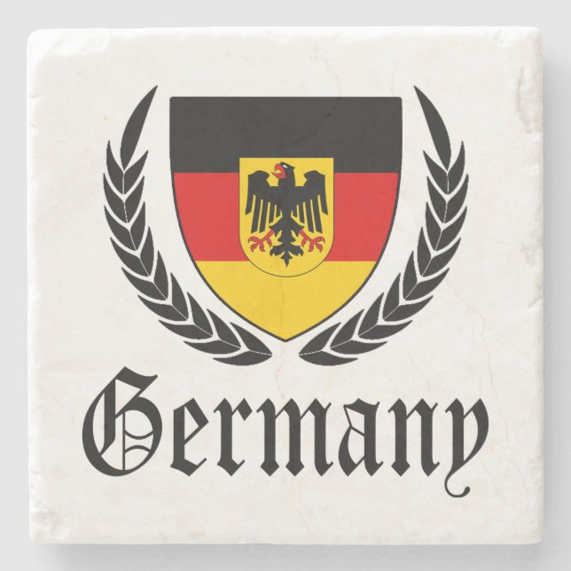 Posavasos De Piedra Escudo de Alemania (Anverso)