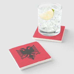 Posavasos De Piedra Escudo de armas albanés