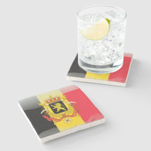 Posavasos De Piedra Escudo de armas belga