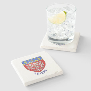 Posavasos De Piedra Escudo de armas de Amiens, Francia