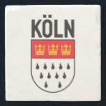 Posavasos De Piedra Escudo de armas de Colonia (Alemania)<br><div class="desc">La Catedral de Colonia Católica medieval de la ciudad (Kölner Dom), la tercera iglesia más alta del mundo y la catedral más alta del mundo, construida para albergar el Santuario de los Tres Reyes, es un monumento mundialmente reconocido y uno de los lugares de interés y peregrinación más visitados de...</div>