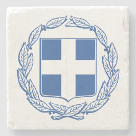 Posavasos De Piedra Escudo de armas de Grecia