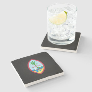 Posavasos De Piedra Escudo de armas de Guam
