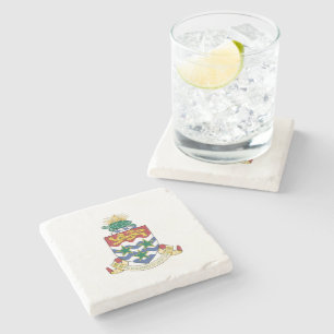 Posavasos De Piedra Escudo de armas de las Islas Caimán