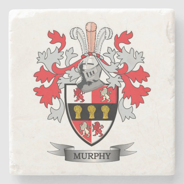 Posavasos De Piedra Escudo de armas de Murphy (Anverso)