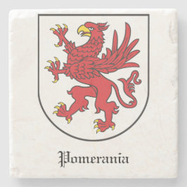 Posavasos De Piedra Escudo de Armas de Pomerania Arte Majestuoso del G