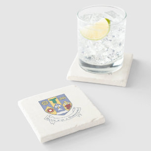 Posavasos De Piedra Escudo de armas del condado de Clare, Irlanda