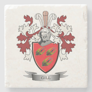 Posavasos De Piedra Escudo de armas del escudo de la familia de la