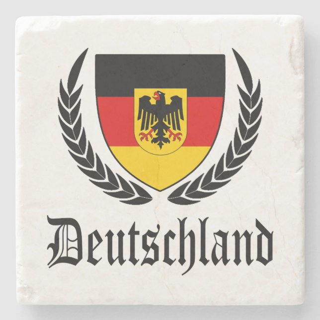 Posavasos De Piedra Escudo de Deutschland (Anverso)