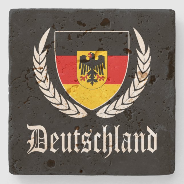 Posavasos De Piedra Escudo de Deutschland (Anverso)